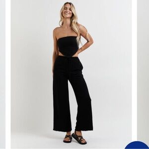 City beach Mooloola Mona Dallis black crop Tube Top